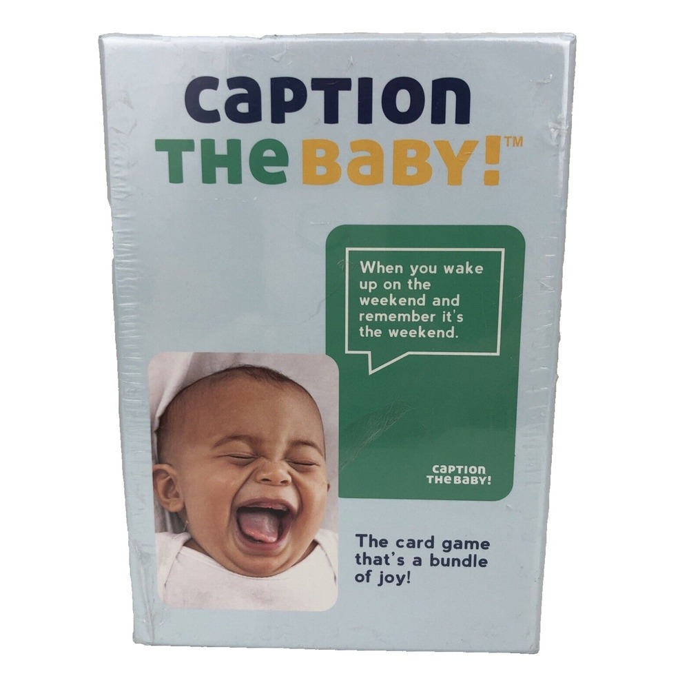 Caption The Baby Card Game Baby Shower Gender Reveal Family‎ Party Game New
